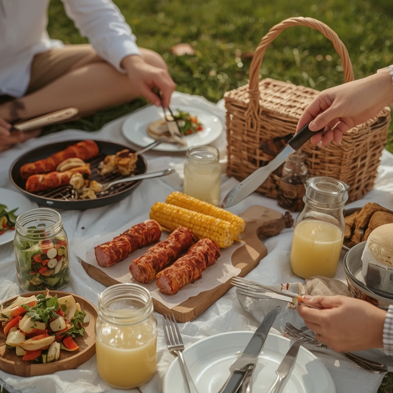 Przekąski na jeden kęs zamiast talerzy — idealne na piknikową matę